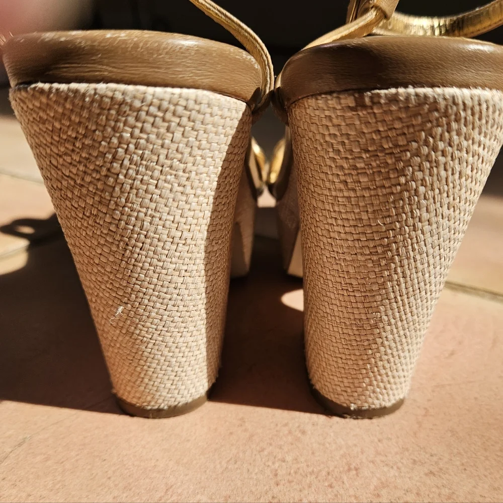 Kate Spade Raffia Platform Sandals